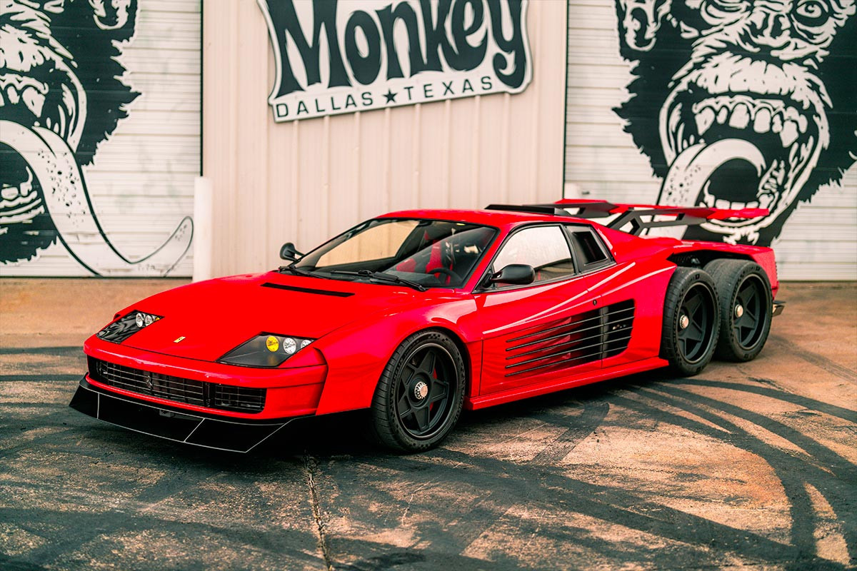 Ferrari Testarossa F6 получи шест колела и LT4 V8