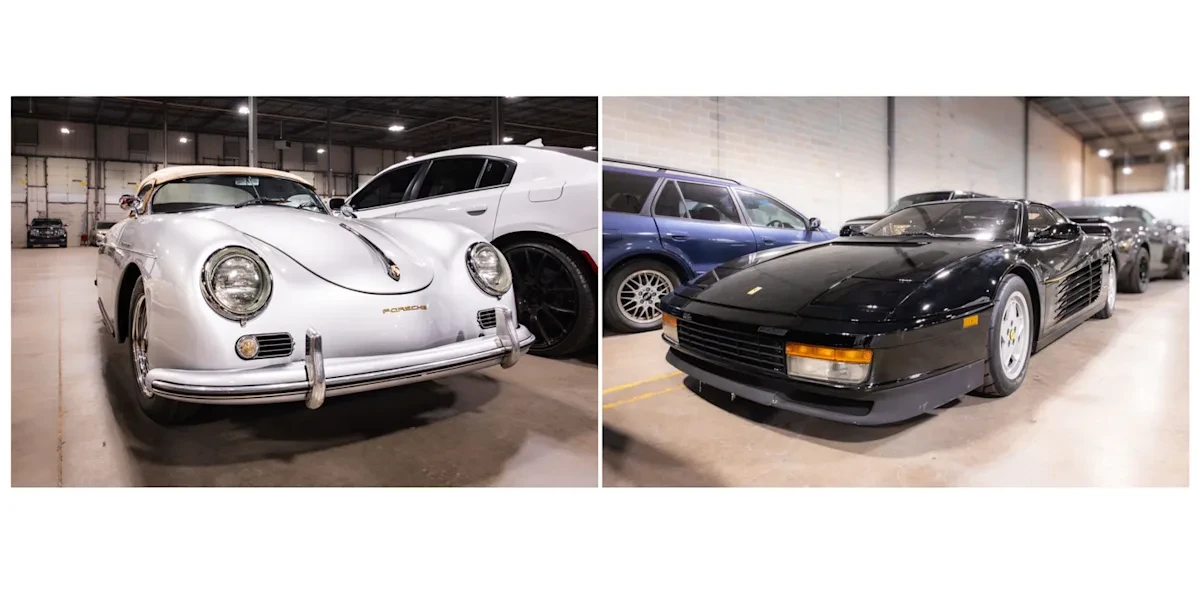 Пенсилвания иззе Ferrari Testarossa и над 20 луксозни коли