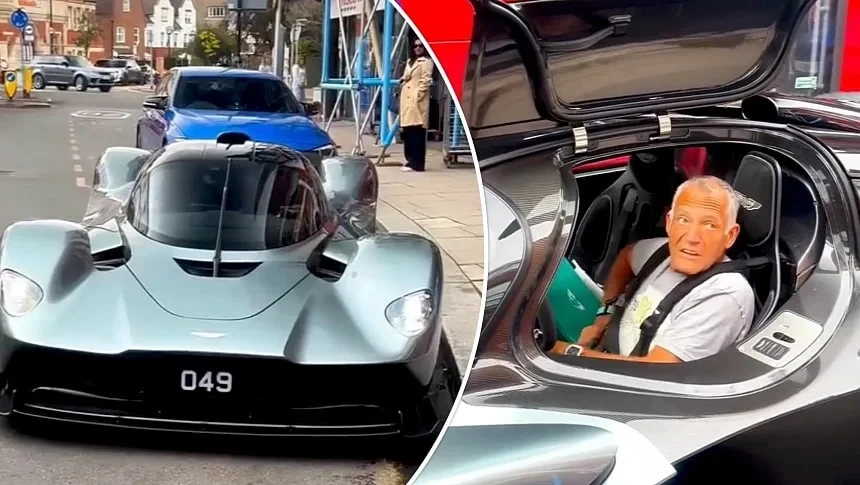 Aston Martin Valkyrie отиде за авокадо в центъра на Лондон