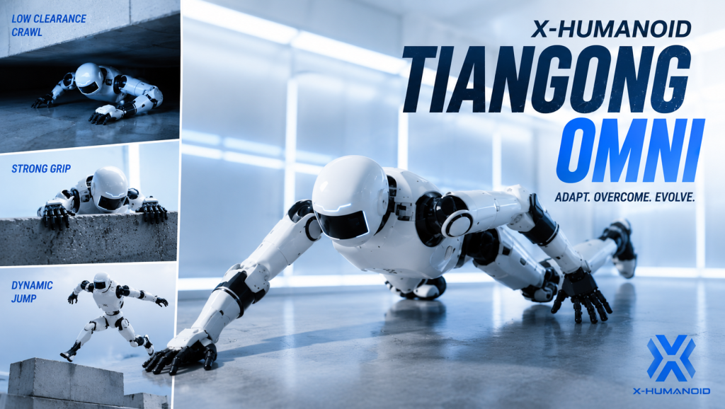 Tiangong Omni робот X-Humanoid бягане катерене embodied AI