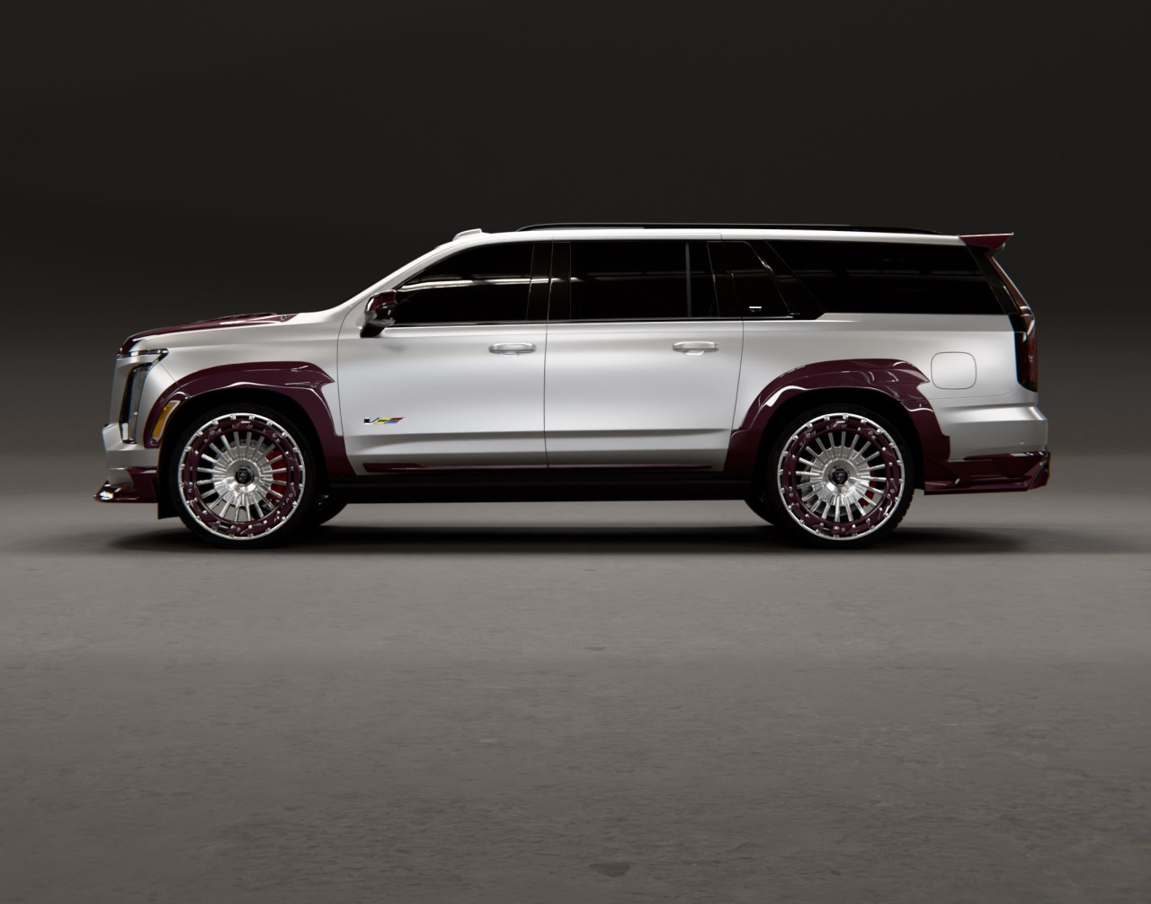 Cadillac Escalade в цвят „Бургунди“: LARTE Design преобразява иконата с карбонова магия