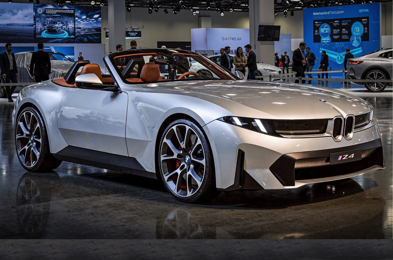 BMW Z4 рендър показва дизайн с Neue Klasse елементи