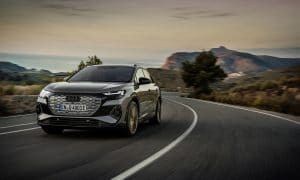 Audi Q4 e-tron 2026: Пробег от 592 км и иновации, които променят правилата