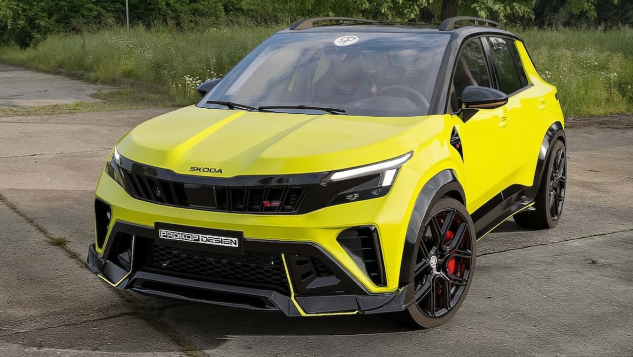 Skoda Epiq RS с петцилиндров мотор впечатлява само на рендър