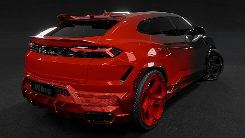 Larte Design раздели Lamborghini Urus 50/50 и създаде една от най-атрактивните му версии