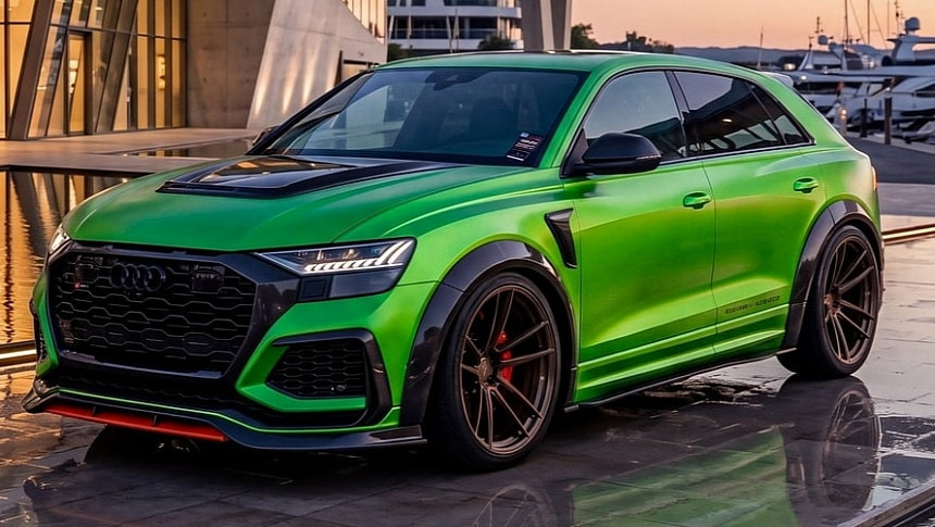 Уникален брутализъм на колела: Audi RS Q8 се превръща в супер-SUV за 17 220 евро