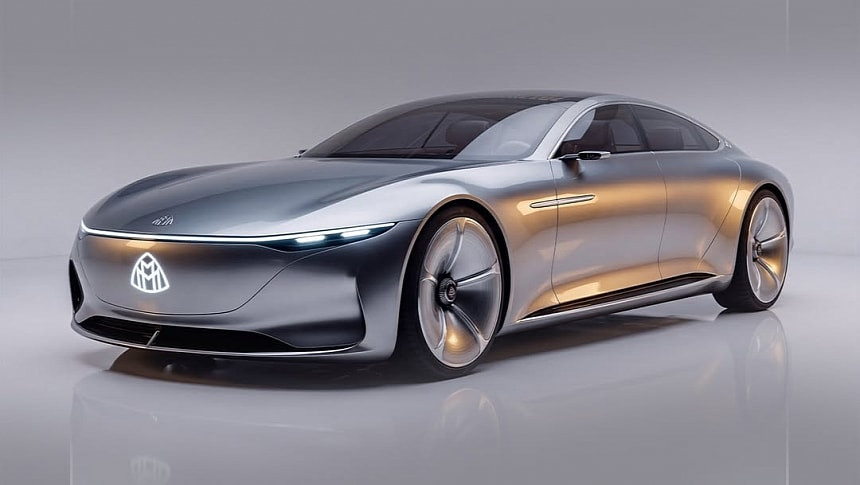 Немската сухопътна яхта на ток: Maybach Aeterna Concept пренаписва правилата на ултралукса