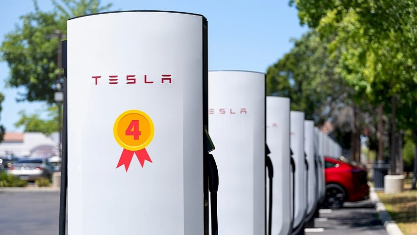 Смяна на върха в САЩ: Tesla Supercharger губи лидерската си позиция и пази 4-то място по удовлетвореност