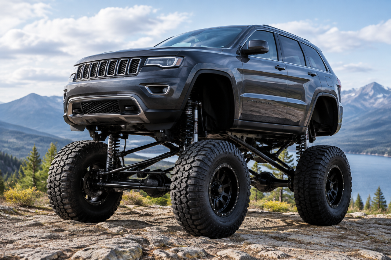 Hum Rider повдига Jeep Grand Cherokee до 2,7 м