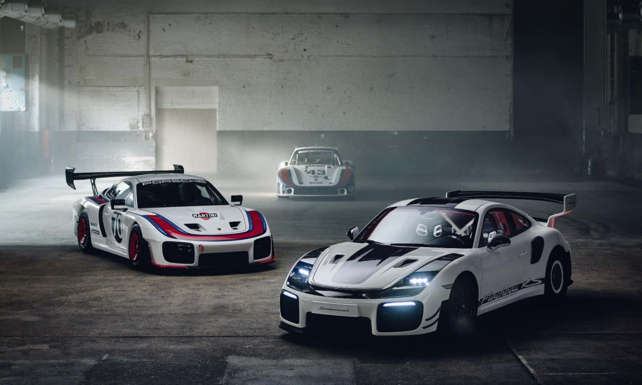 Porsche 911 GT2 RS Flachbau RS: Уникален заводски шедьовър с 554 кг притискане съживява духа на „Moby Dick“