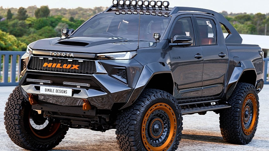 Брутален дизайн на ръба на възможностите: Защо виртуалният Toyota Hilux Warrior Edition предизвиква фурор сред феновете