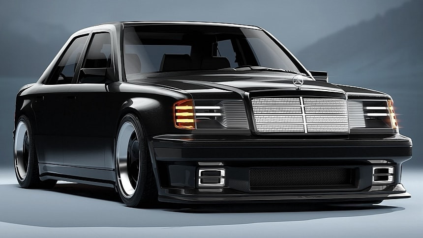 Mercedes-Benz W124 AMG Hammer се завръща като CGI рестомод с модерен AMG дух
