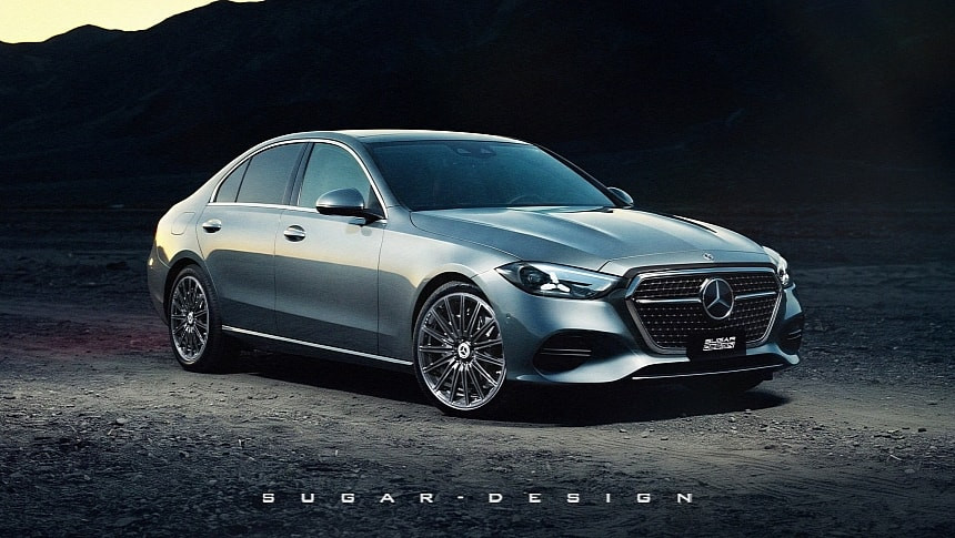 Бъдещият Mercedes-Benz C-Class за 2028 година: Дигитален рендер разкрива визия на „мини S-Class“ за конвенционалните двигатели