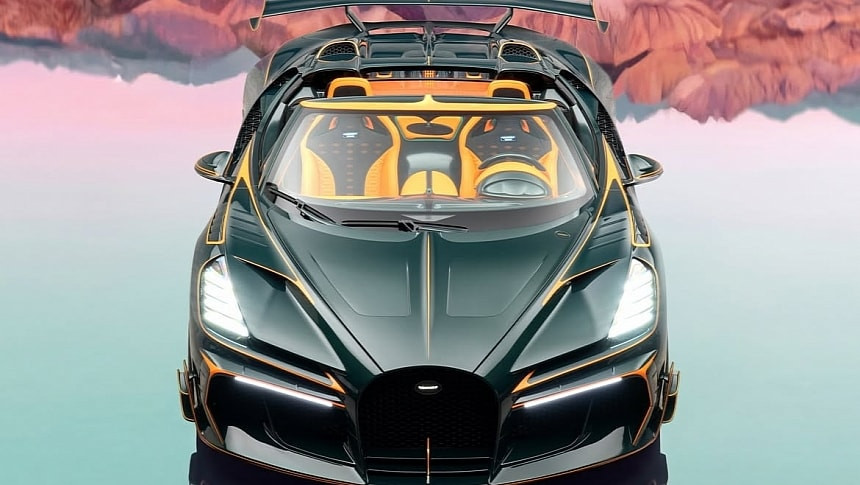 Mansory превърна Bugatti W16 Mistral в зелено-оранжев звяр: 1600 к.с. тунинг за 10 милиона долара