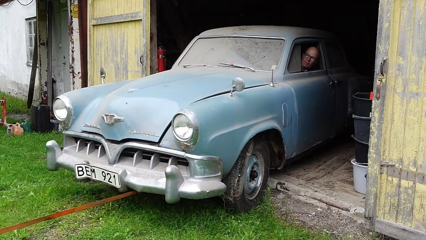 От плевнята направо на пътя: Рякък Studebaker Champion от 1952 г. е спасен в Швеция след 50 години забрава