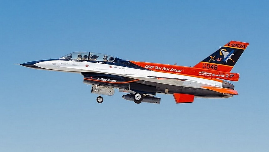 F-16 VISTA с изкуствен интелект записа 27 успешни прихващания в реални въздушни тестове