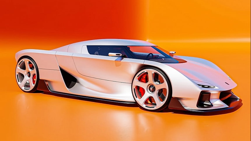 Чиста форма и брутална аеродинамика: Как дигиталният Koenigsegg Eidos преосмисля ДНК-то на шведските хиперкола