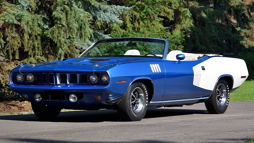 Уникален американски класически шедьовър: 1971 Plymouth Cuda Convertible с ултра рядък заводски климатик отива на търг