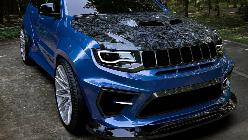 Jeep Grand Cherokee Trackhawk стана още по-агресивен с widebody пакет от Waido Kits