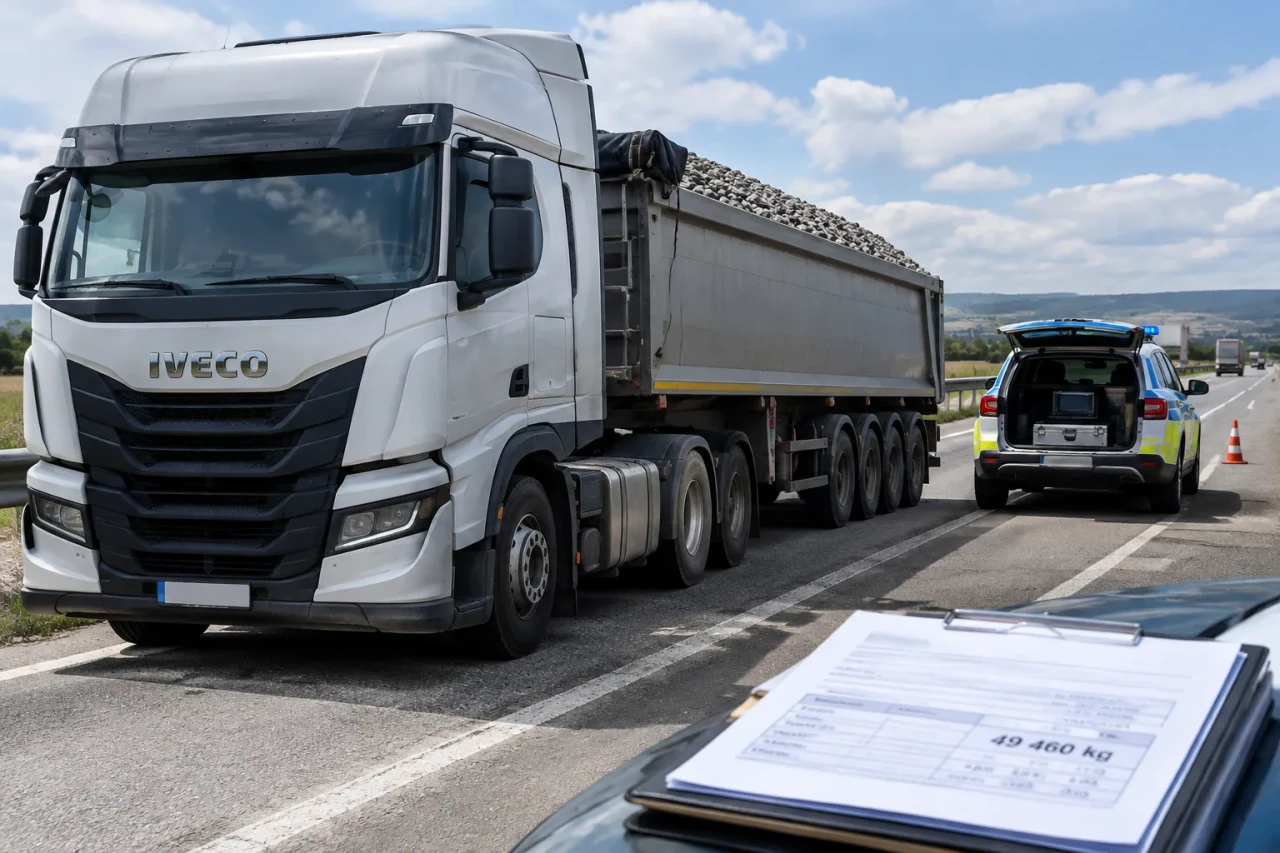 Iveco превози 49 460 кг на АМ „Тракия“ и отнесе 1533,88 евро глоба