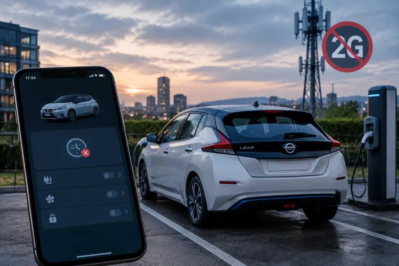 Nissan Leaf губи ключови функции след край на 2G