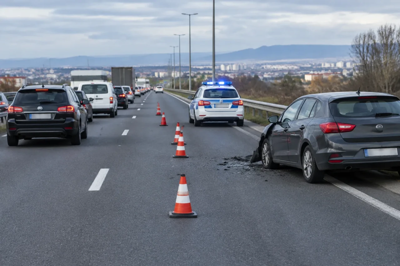 Авария ограничи движението при км 11 на Северната скоростна тангента
