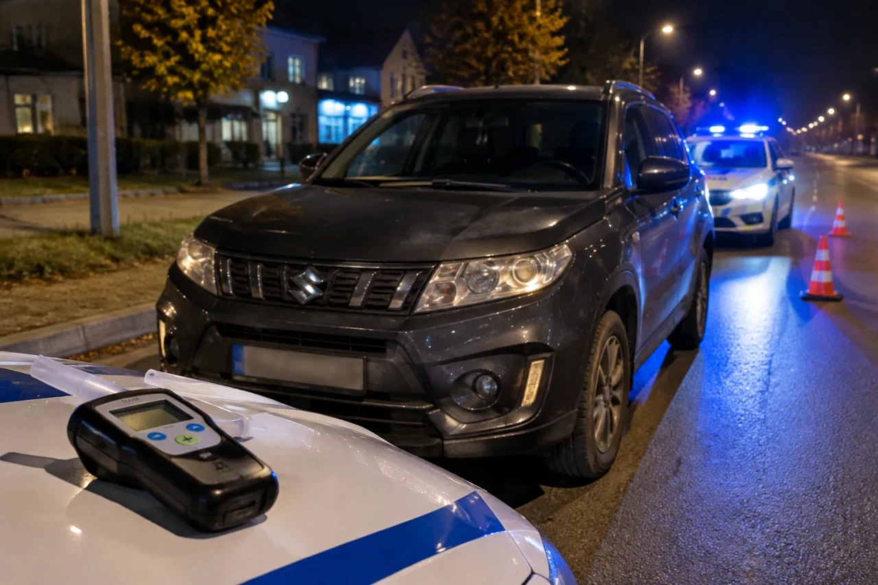 Шофьор на Suzuki в Чирпан задържан с 2,88 промила