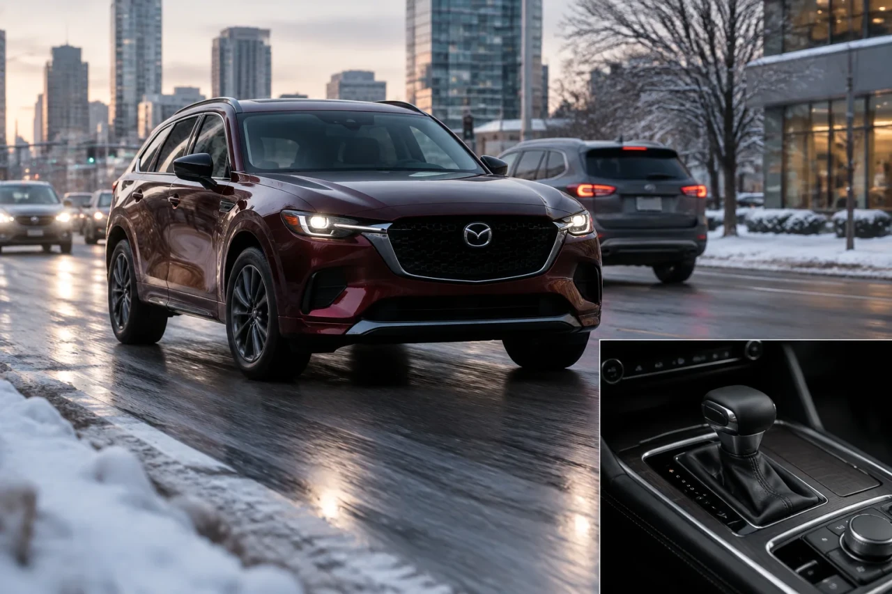 Mazda CX-70 предлага силен редови шестак, но грубо превключване