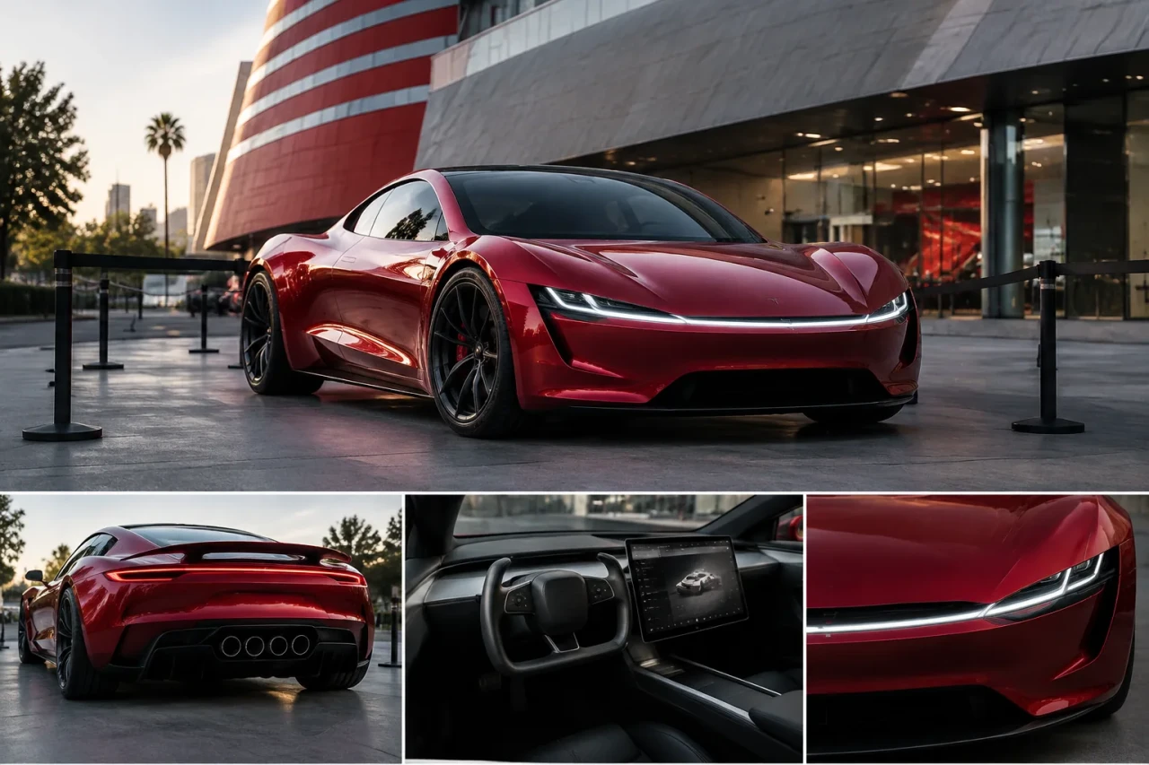 Tesla Roadster се показа публично за първи път след премиерата