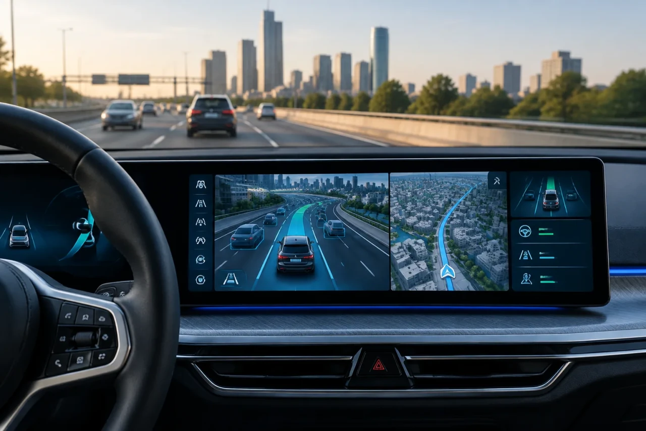 BMW въвежда 3D карта с асистенти на един екран