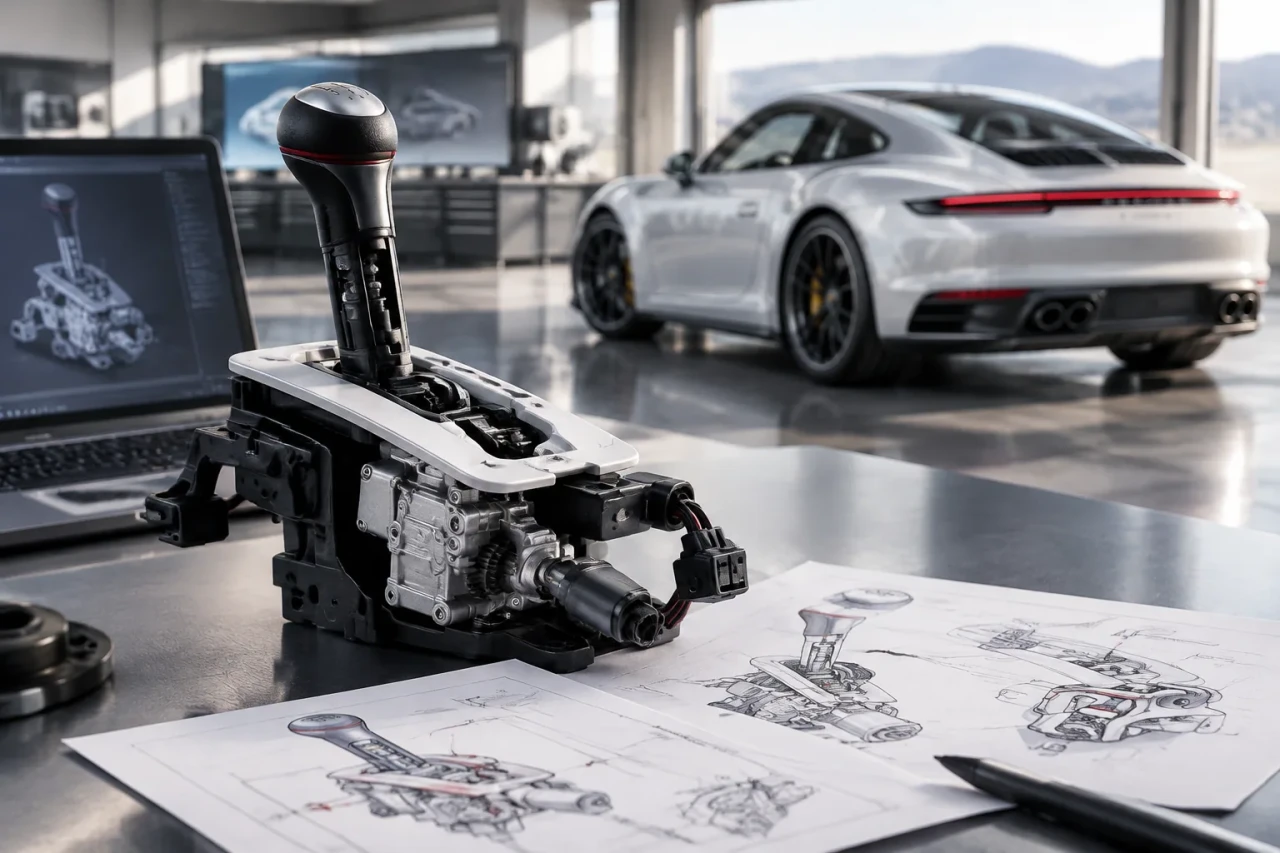 Porsche подава трети патент за по-реалистична ръчна скоростна кутия