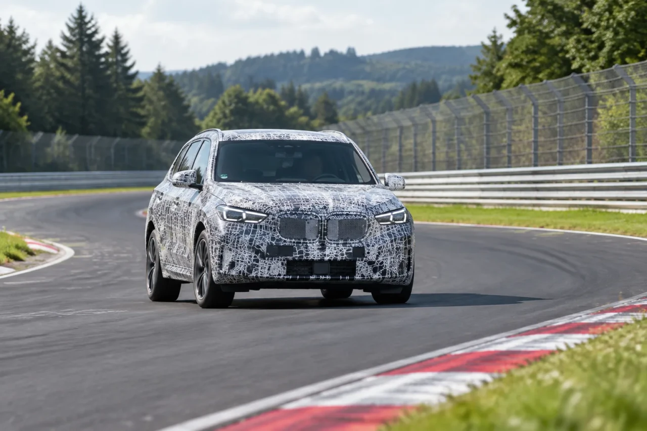 BMW iX1 тества Нова класа на Нюрбургринг