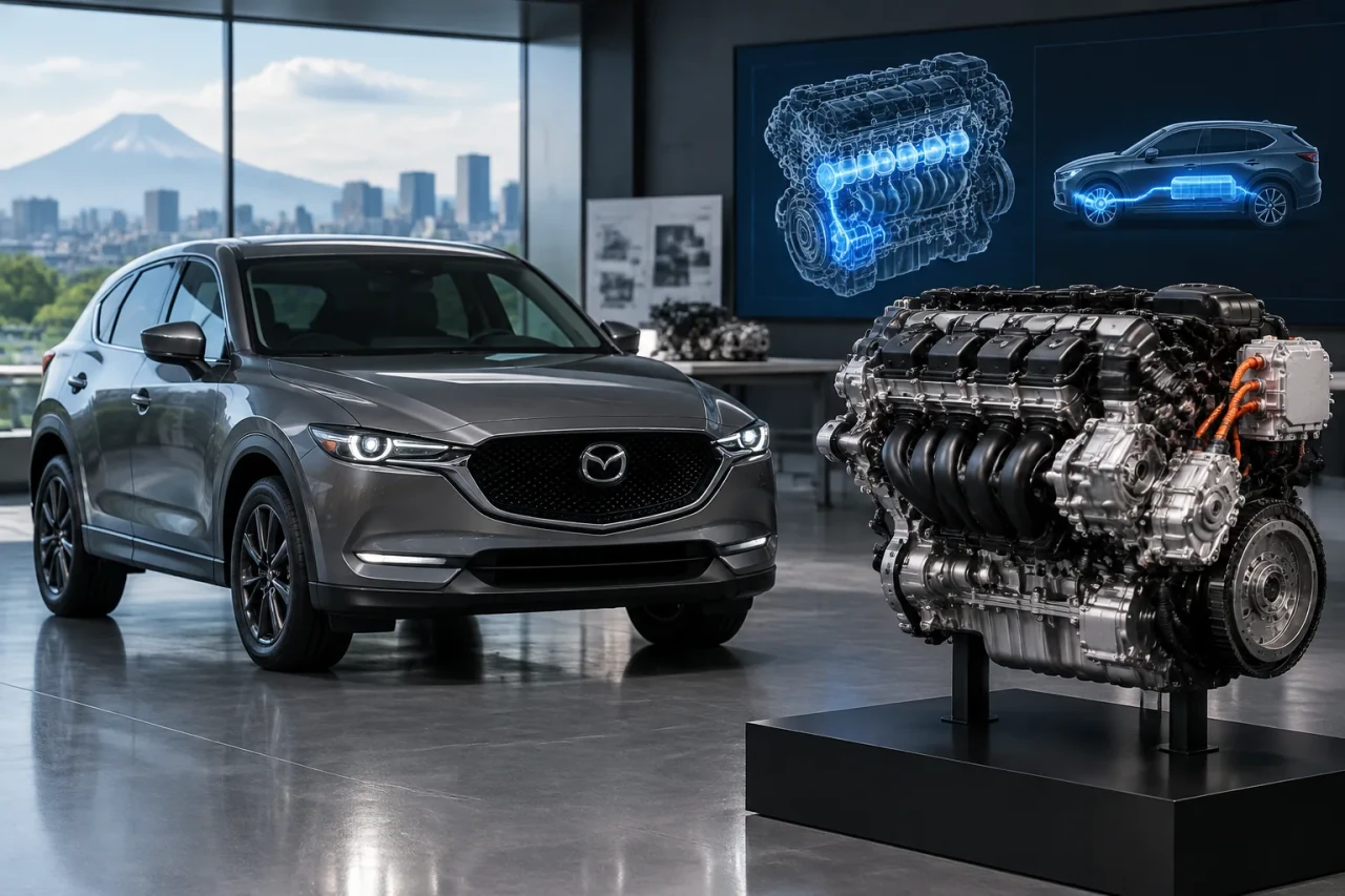 Mazda разработва хибриден редови шестцилиндров Skyactiv-Z