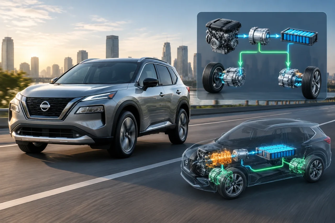 Nissan Rogue Hybrid e-Power дебютира като „електромобил без зареждане“