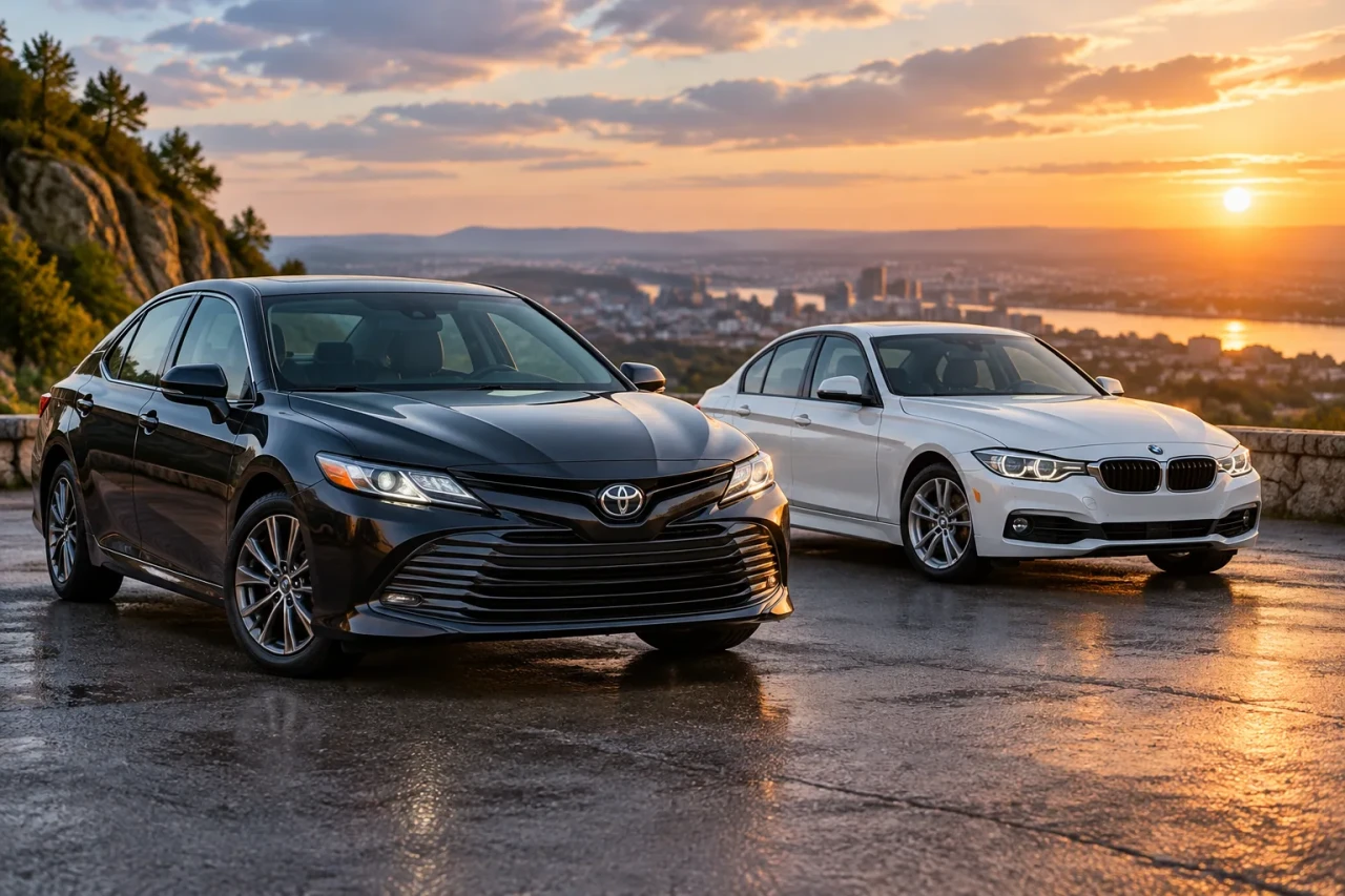 Toyota Camry срещу BMW 318i: къде започва луксът