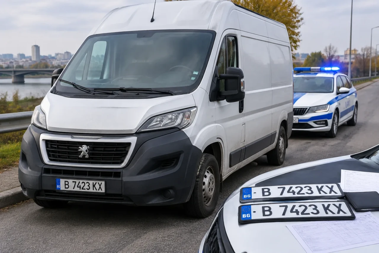 Русенец кара Peugeot Boxer с чужди табели
