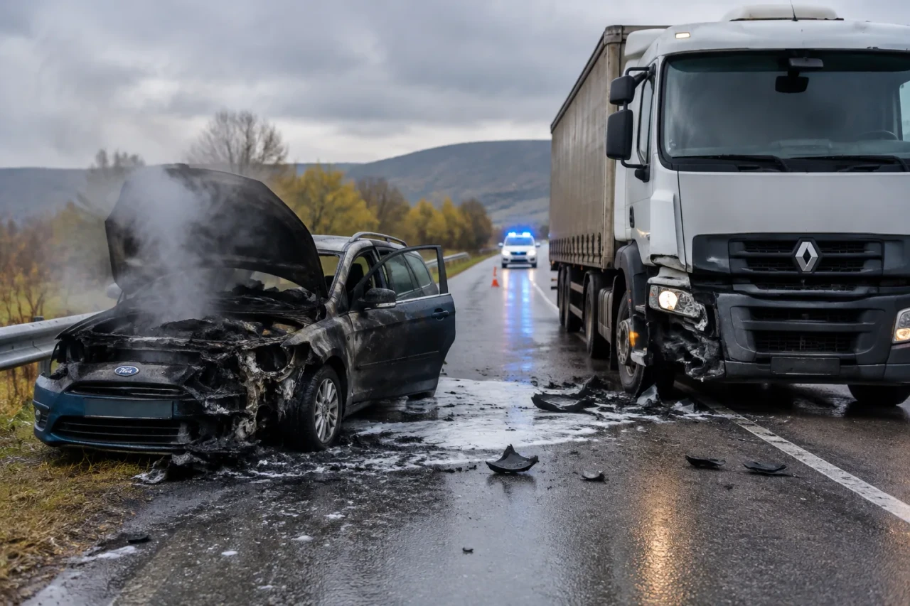 Renault блъсна 40-годишен мъж край Лютидол
