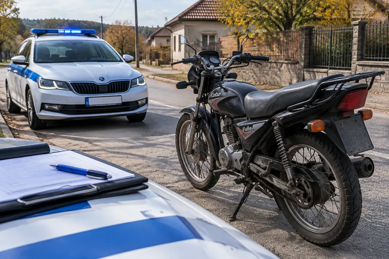 Полицията образува бързо производство за нерегистриран мотоциклет