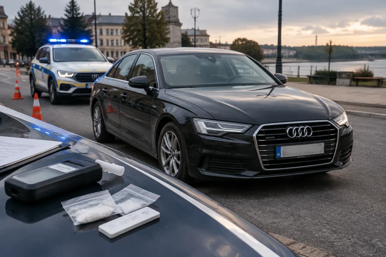 Шофьор с Audi A6 в Лом задържан, колата иззета