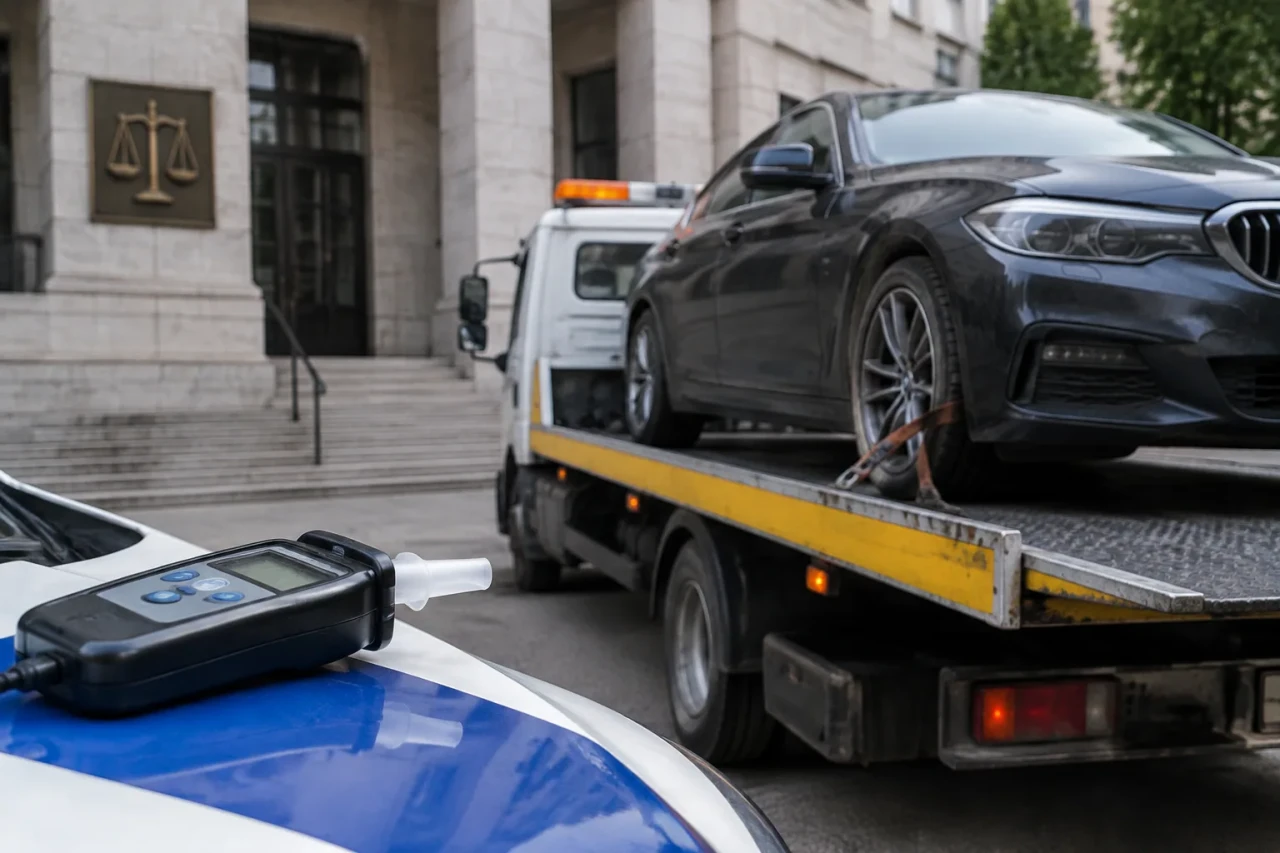 Районният съд отне автомобил на шофьор с 2,25 промила