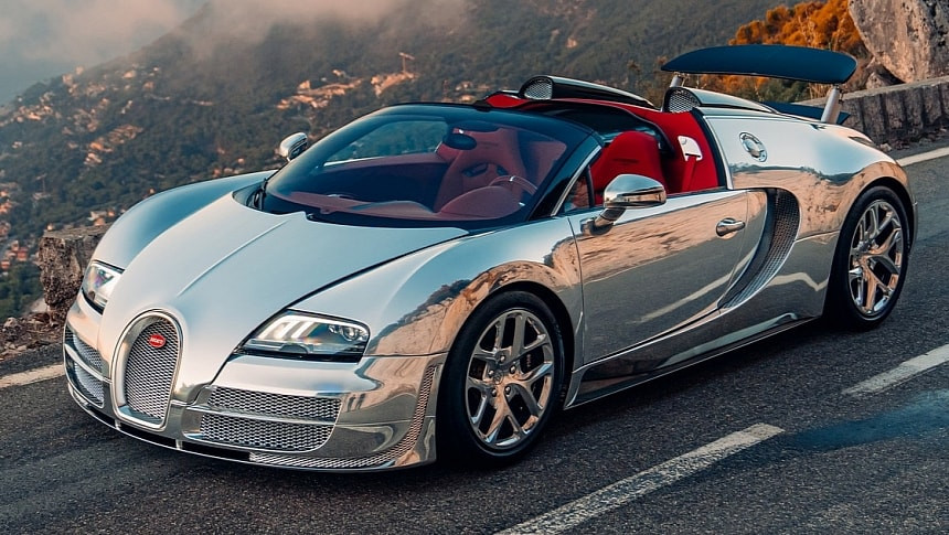 Bugatti възстанови уникален Veyron Grand Sport Vitesse с полирана алуминиева каросерия и 1184 к.с.