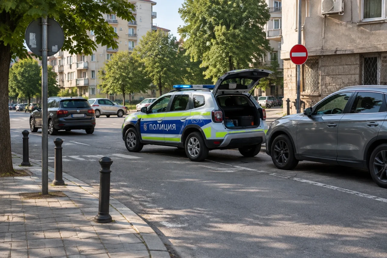 Диана Русинова показа полицейска Dacia, паркирана в нарушение