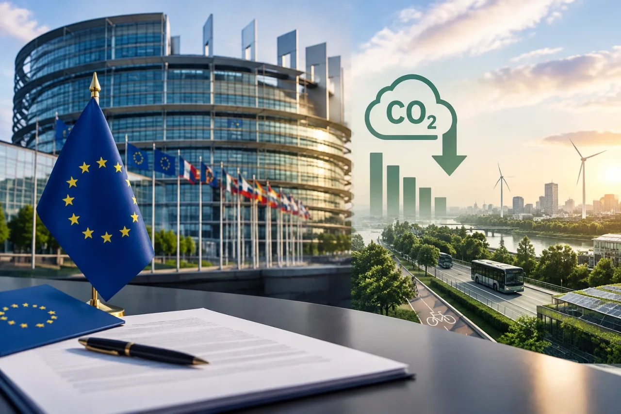 Европейският парламент договори 87,5% CO2 цел за 2035 г.
