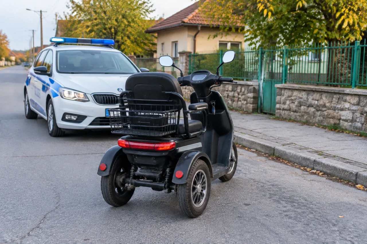 Полицията спря електрически мотопед без регистрация в Смирненски