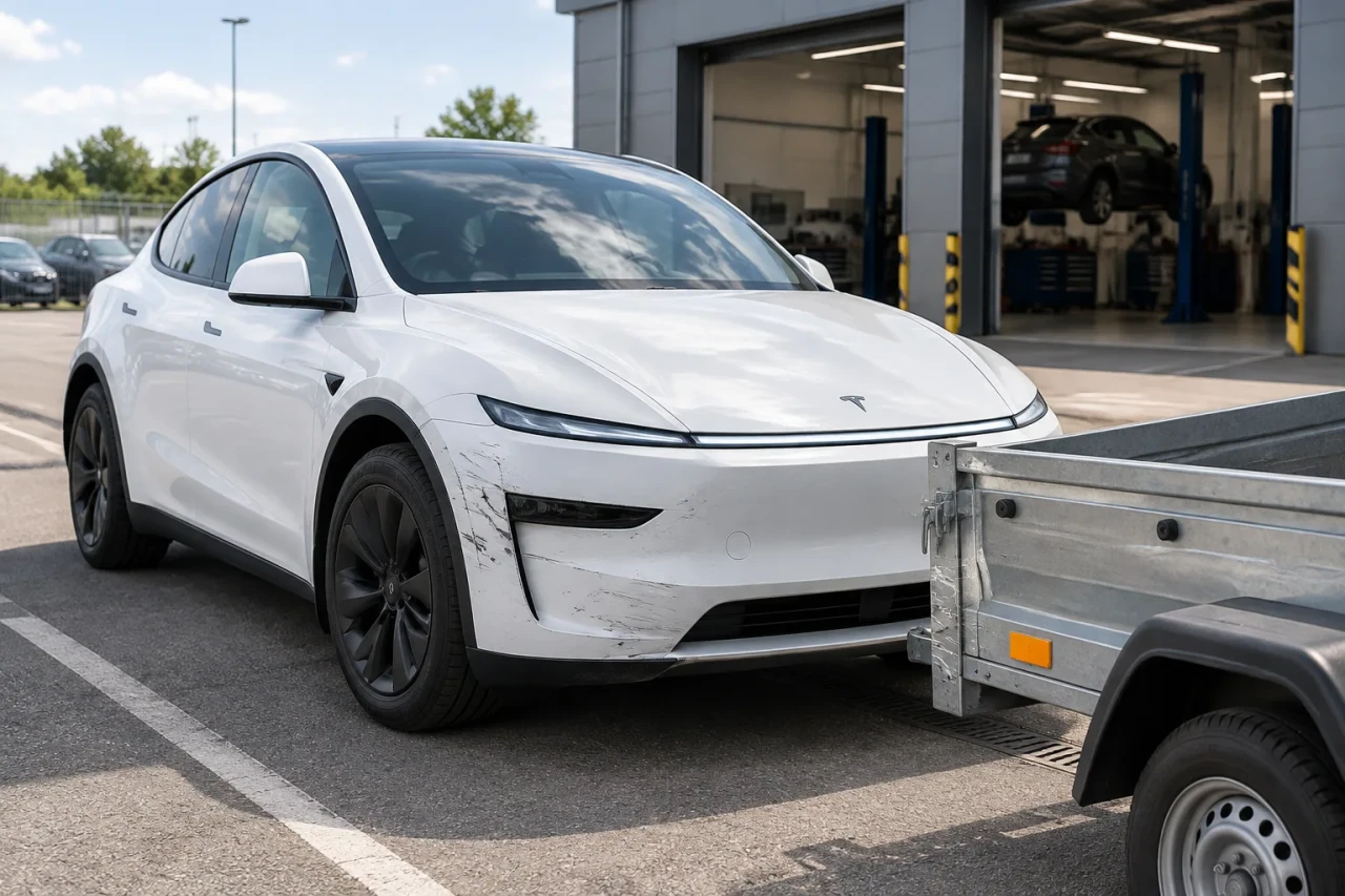 Tesla Model Y разкрива данни в сервиза