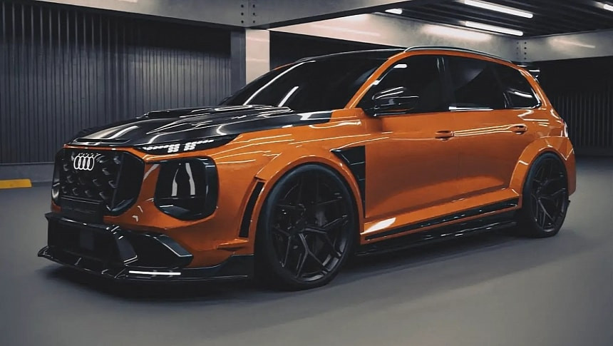 Audi SQ7 получи агресивна widebody CGI визия в стил неофициален RS модел