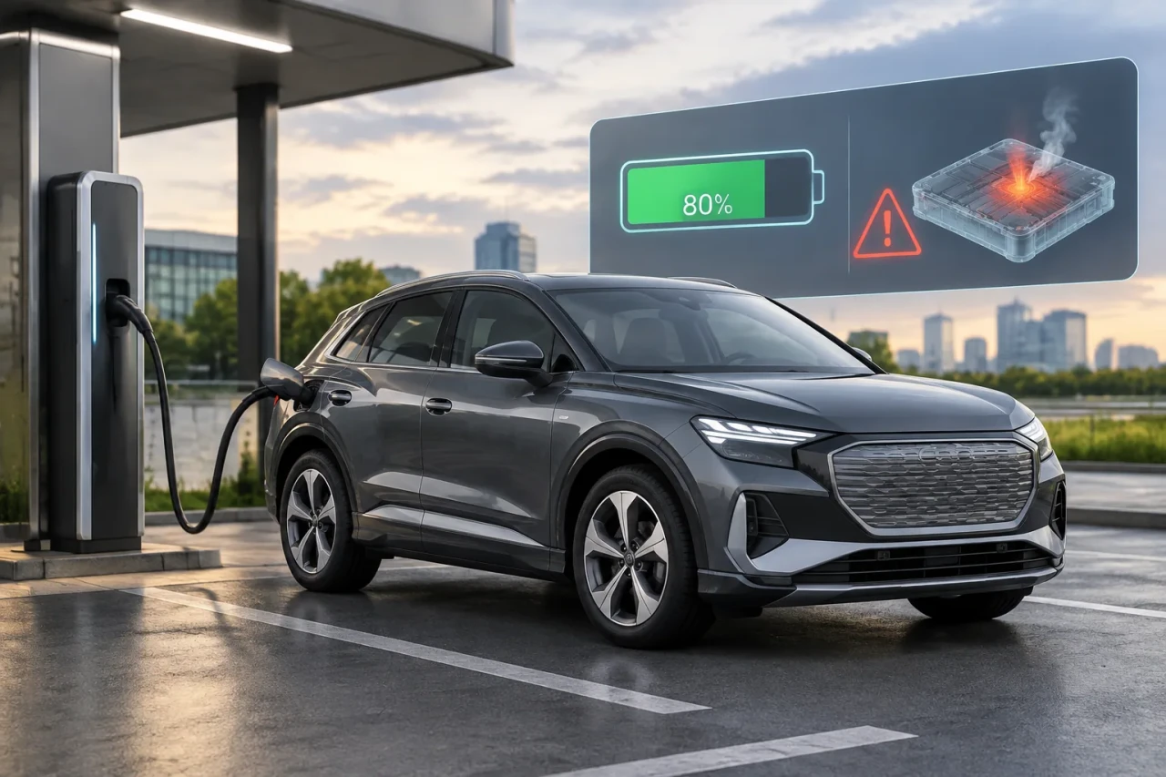 Audi изтегля Q4 e-tron: лимит 80% заради батерията
