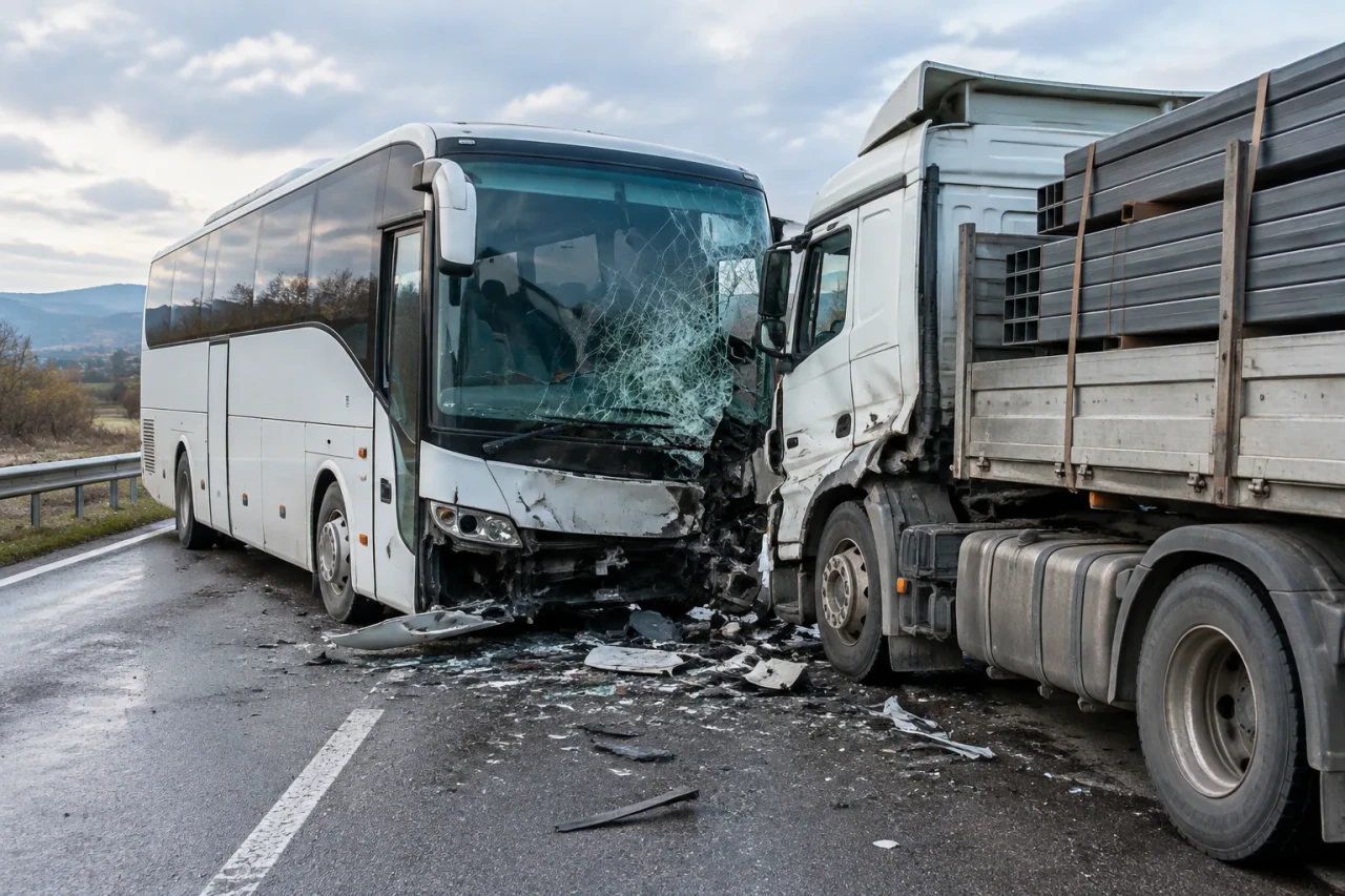 Автобус Пазарджик–Пловдив катастрофира, рейсът бил без пътници