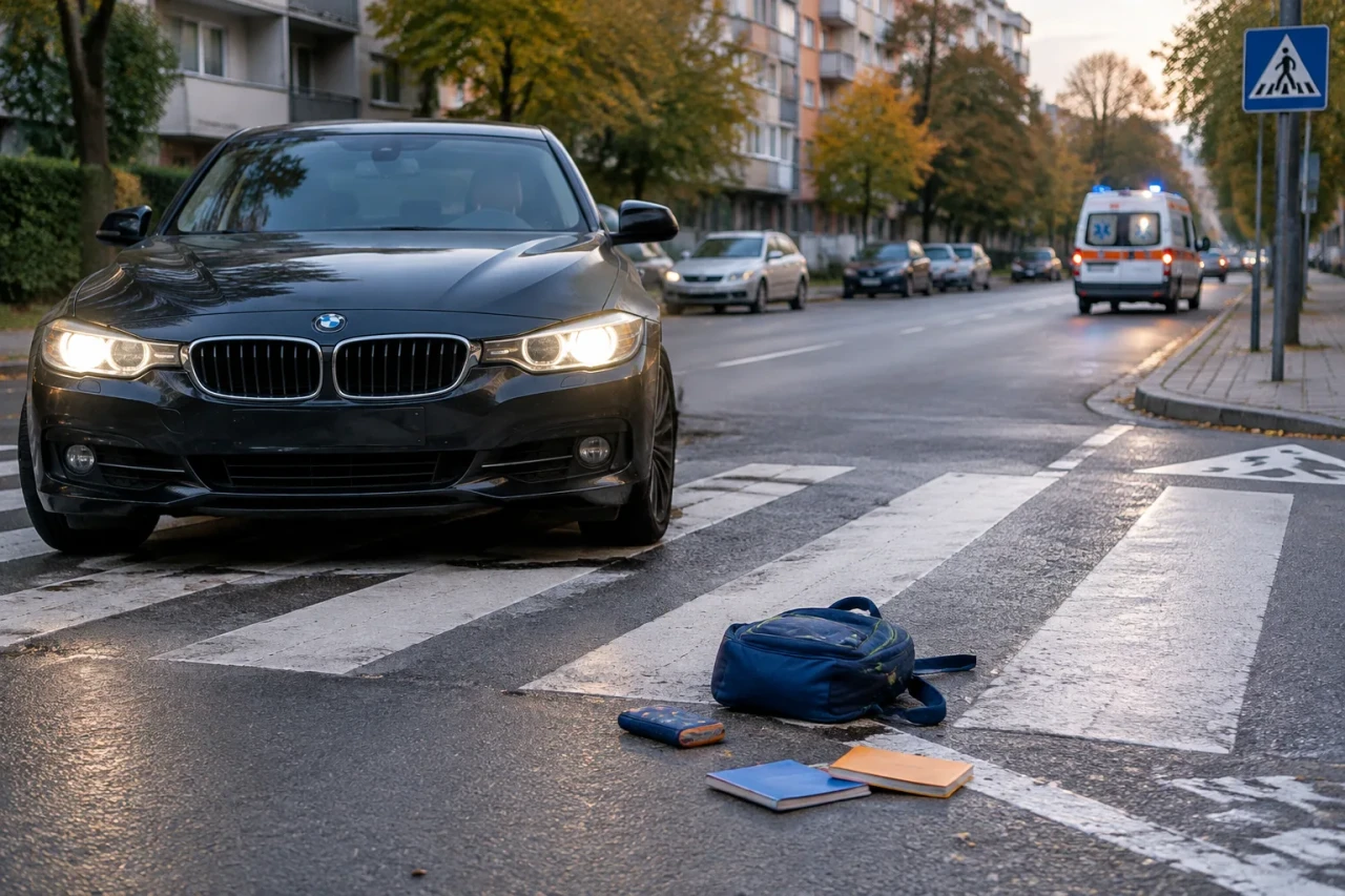 BMW блъсна 10-годишно дете на пешеходна пътека