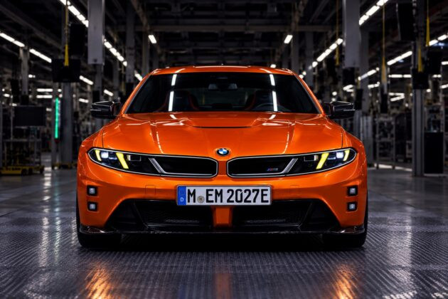 BMW M3 Electric се приближава до серийния модел с по-умерена аеродинамика